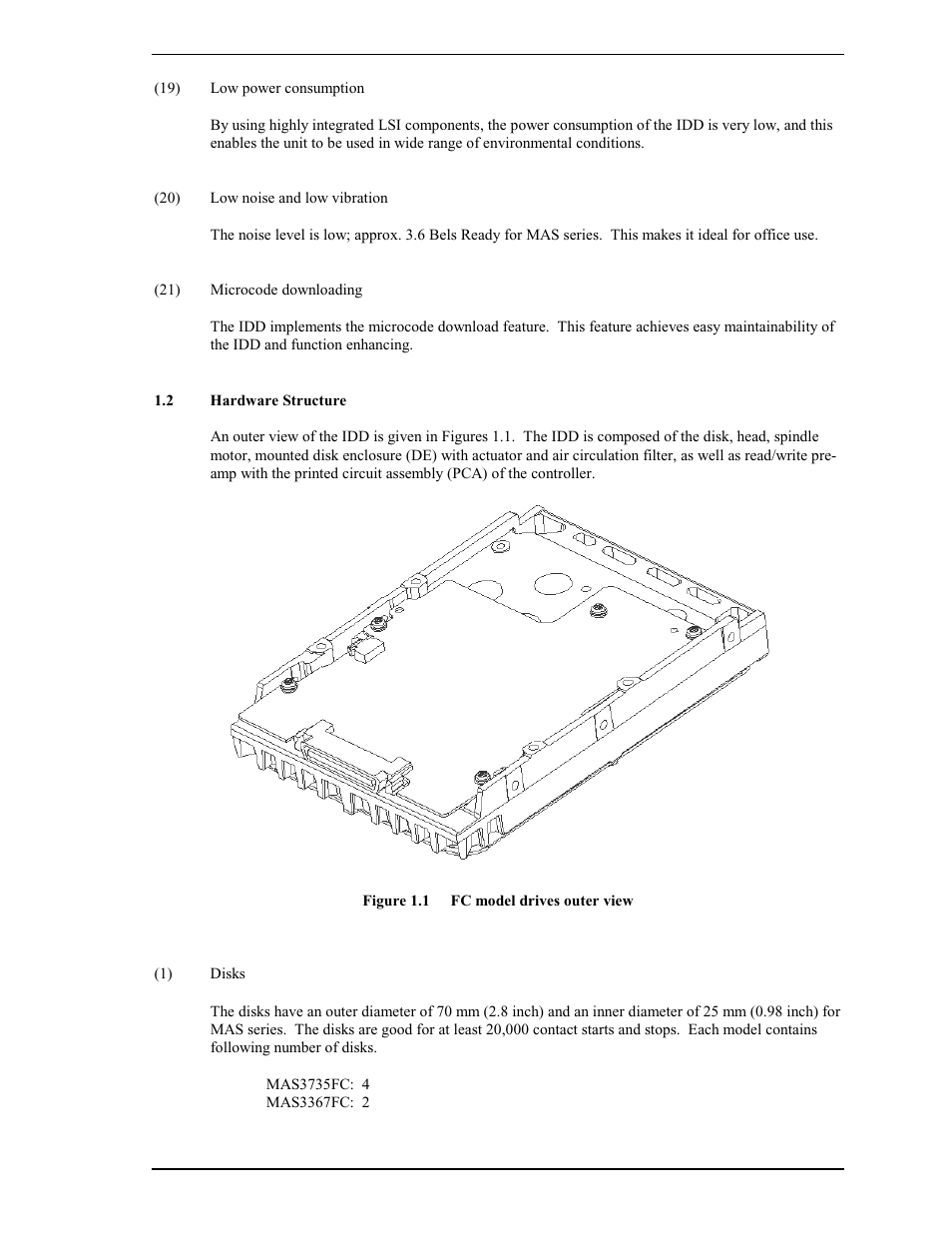 2 hardware structure | FUJITSU MAS3367FC User Manual | Page 25 / 114