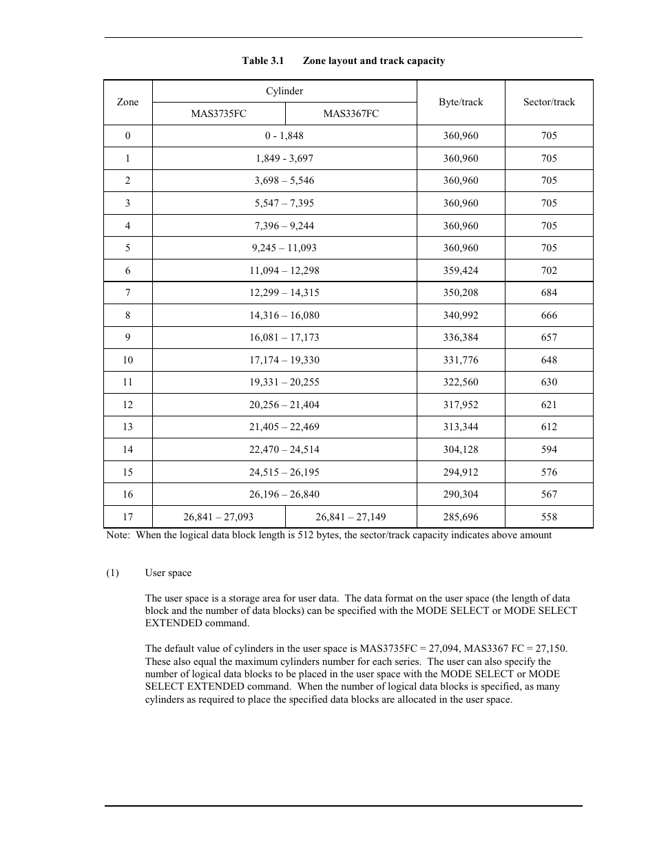 FUJITSU MAS3367FC User Manual | Page 39 / 114