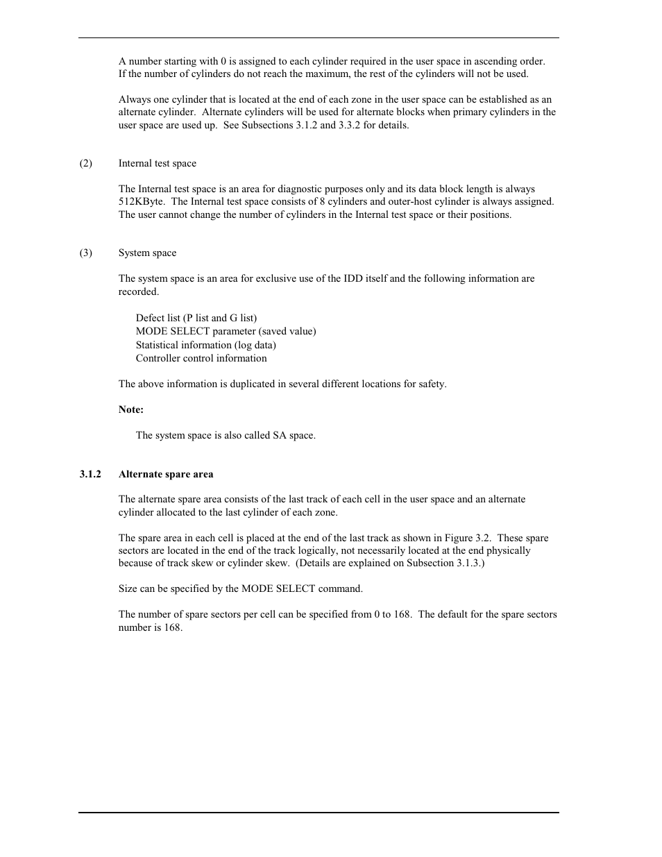 2 alternate spare area | FUJITSU MAS3367FC User Manual | Page 40 / 114