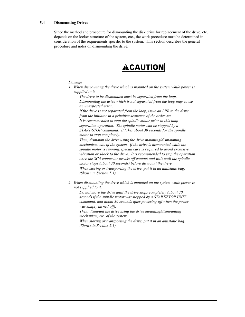 4 dismounting drives | FUJITSU MAS3367FC User Manual | Page 67 / 114