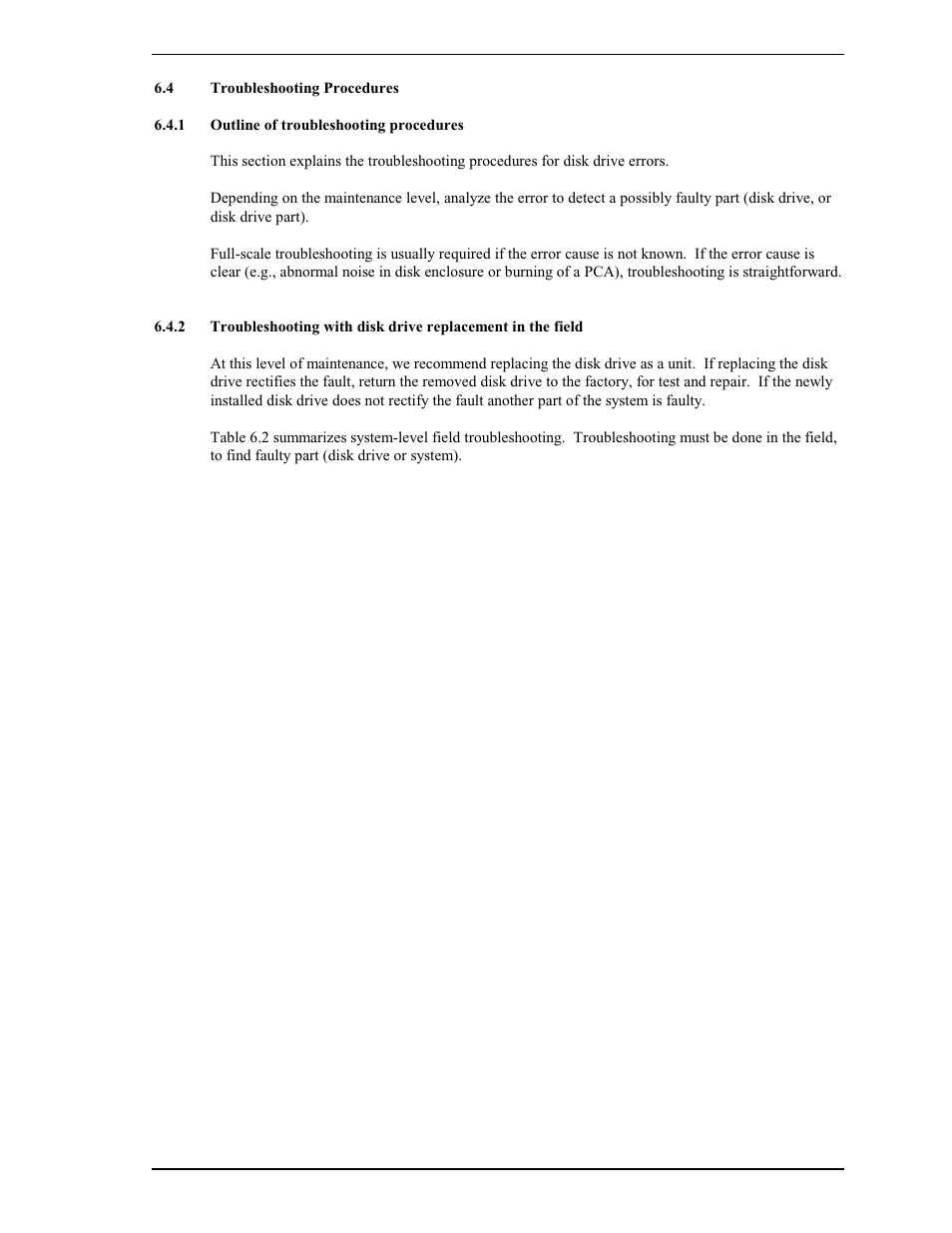 4 troubleshooting procedures, 1 outline of troubleshooting procedures | FUJITSU MAS3367FC User Manual | Page 91 / 114