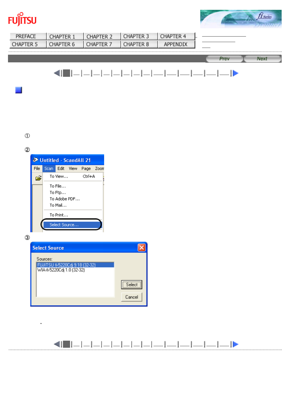 5 how to use the scanner driver, Fujitsu twain32 scanner driver | FUJITSU Image Scanner fi-5220C User Manual | Page 37 / 157