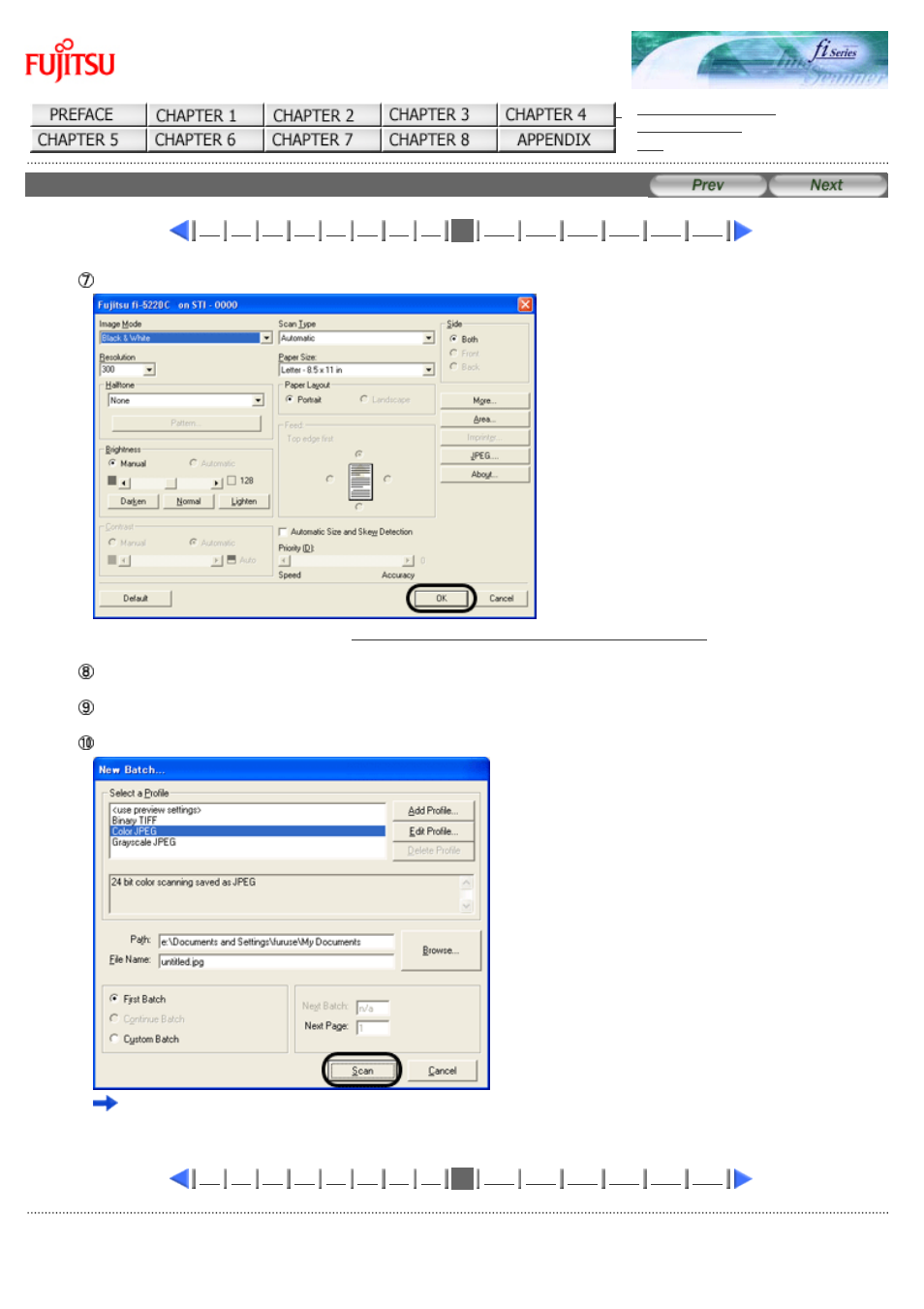 Go to procedure 9 | FUJITSU Image Scanner fi-5220C User Manual | Page 47 / 157