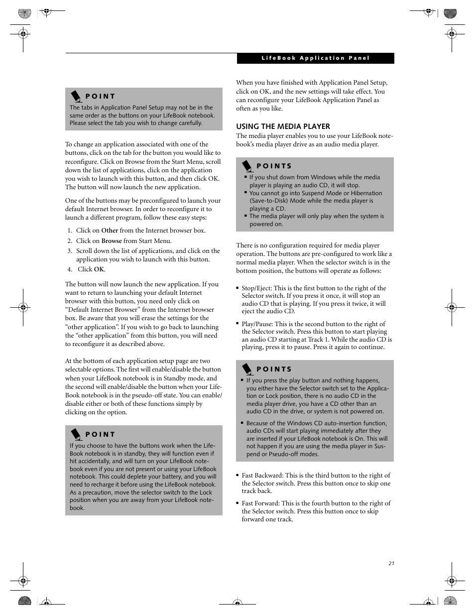 FUJITSU LIFEBOOK C2111 User Manual | Page 27 / 116