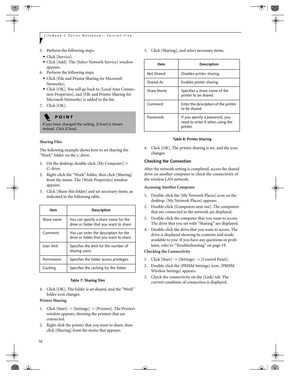 FUJITSU LIFEBOOK C2111 User Manual | Page 64 / 116