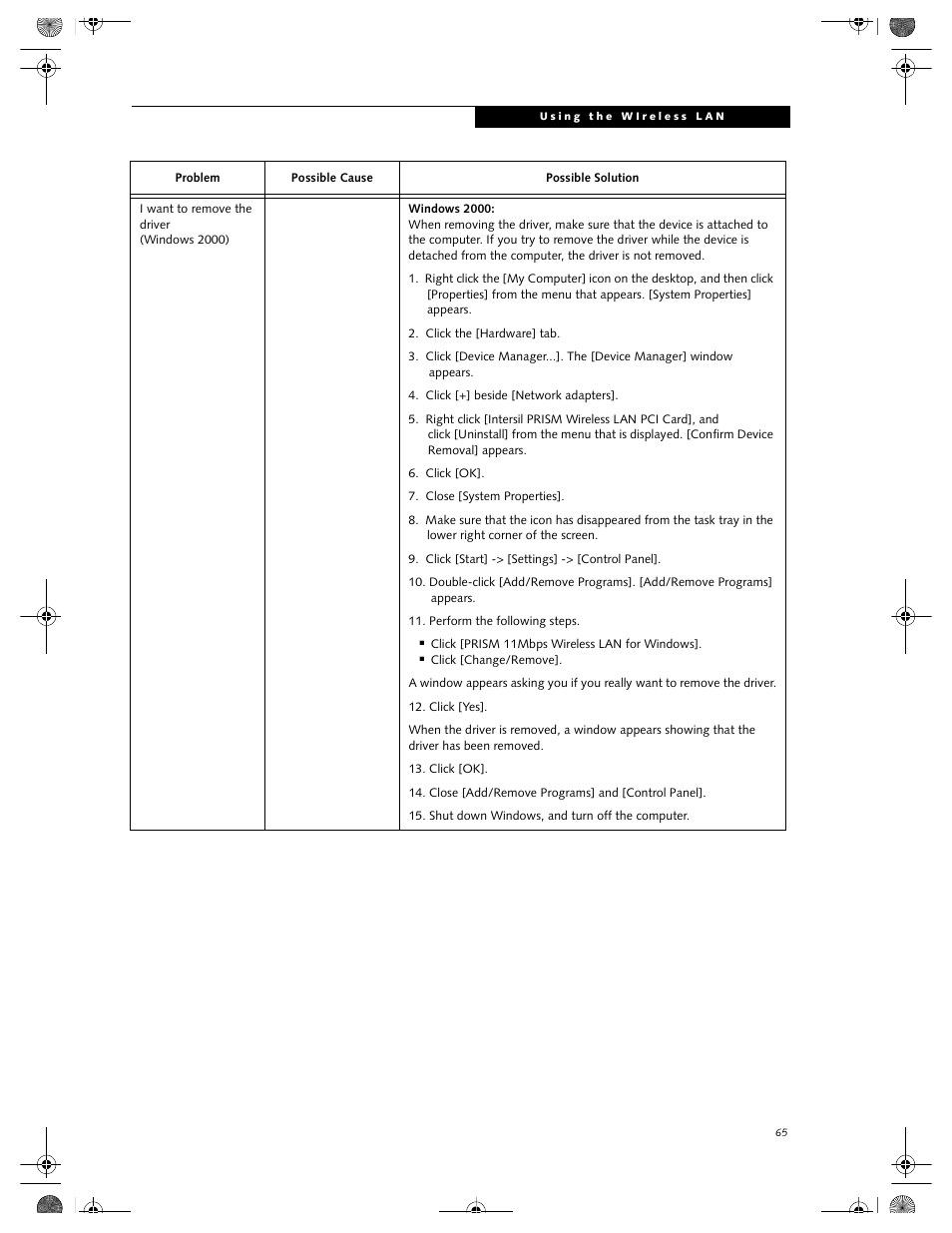 FUJITSU LIFEBOOK C2111 User Manual | Page 71 / 116