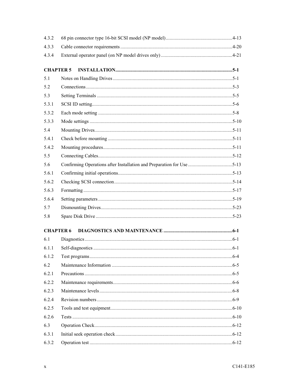 FUJITSU C141-E185-01EN MAS3184NC/NP User Manual | Page 12 / 130