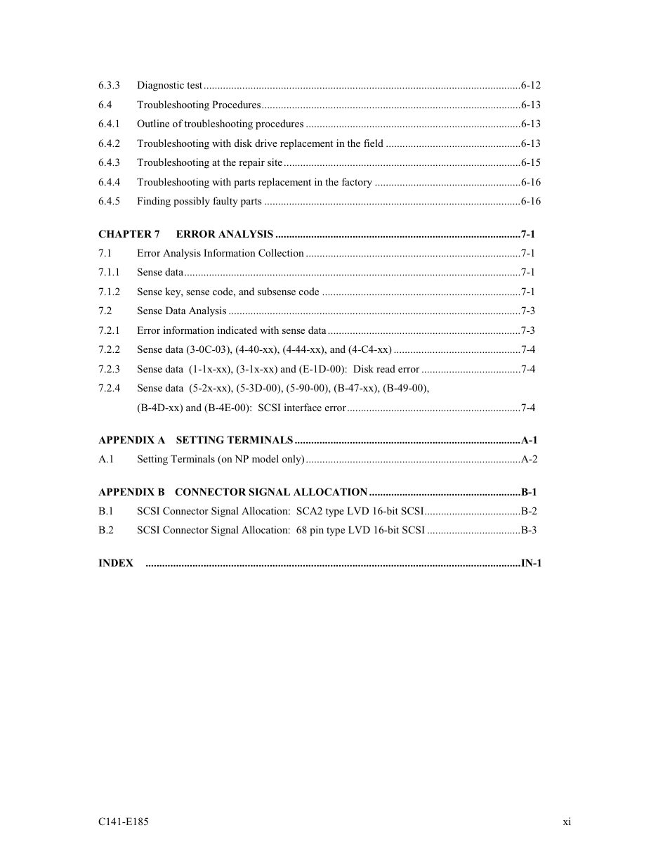 FUJITSU C141-E185-01EN MAS3184NC/NP User Manual | Page 13 / 130