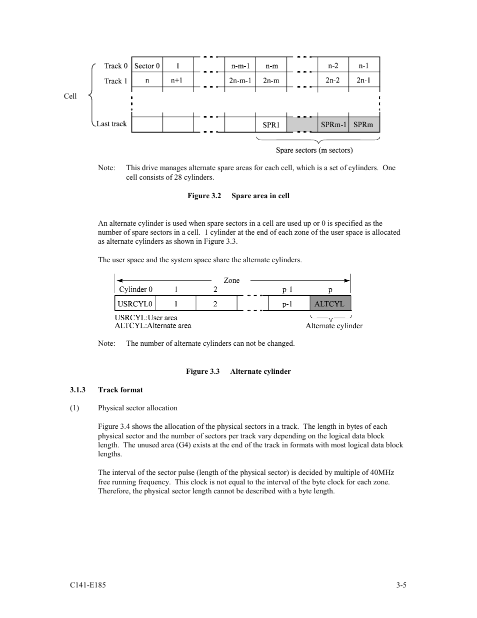 3 track format | FUJITSU C141-E185-01EN MAS3184NC/NP User Manual | Page 39 / 130