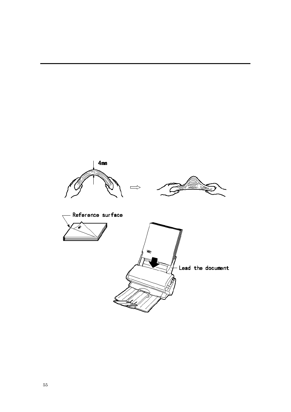 2 loading a document | FUJITSU M3091DC User Manual | Page 33 / 51