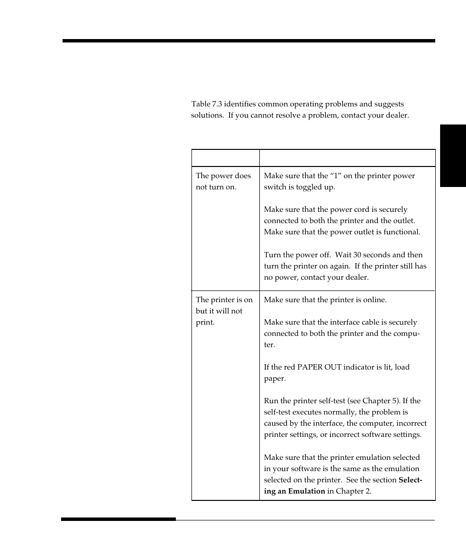 Operating problems | FUJITSU DL9300 User Manual | Page 160 / 250