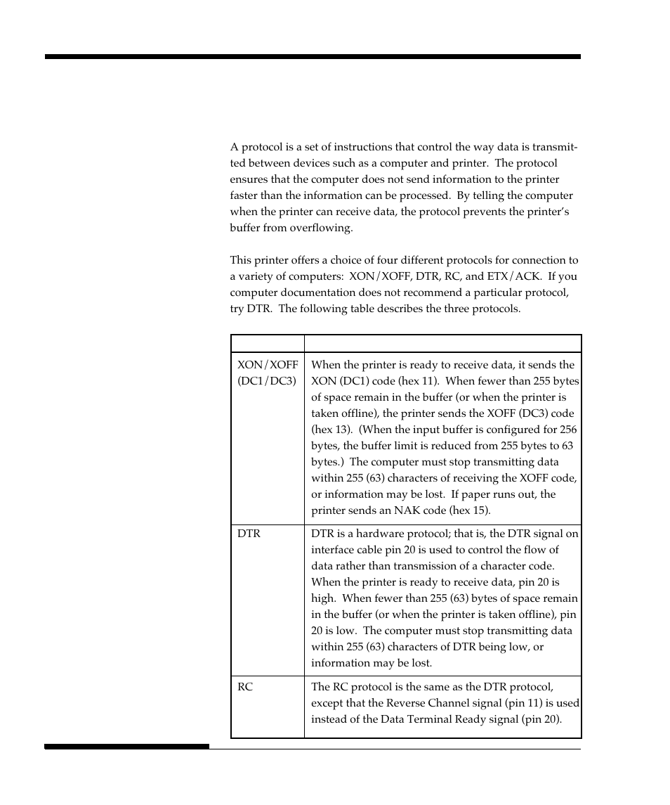 Serial protocols | FUJITSU DL9300 User Manual | Page 211 / 250