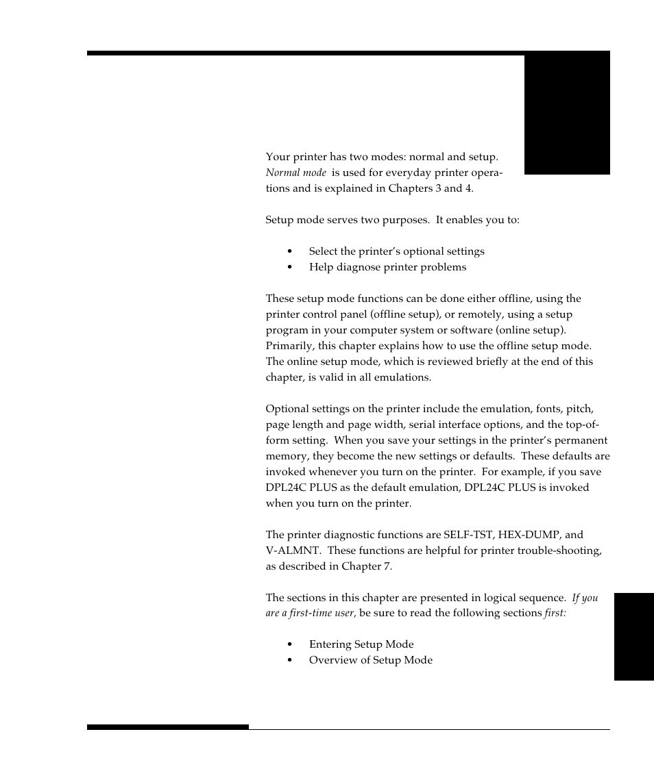 Chapter 5 using setup mode, How to use this chapter | FUJITSU DL9300 User Manual | Page 92 / 250