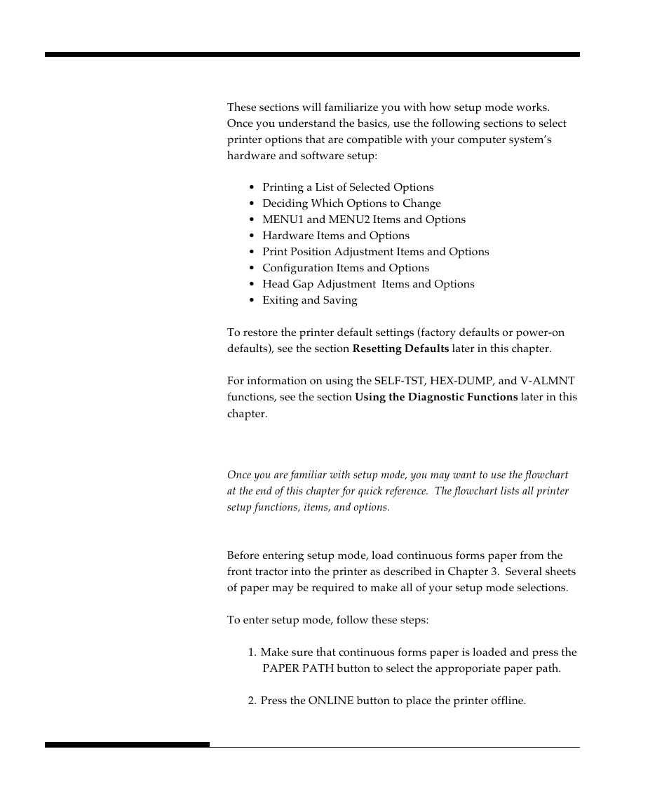 Entering setup mode | FUJITSU DL9300 User Manual | Page 93 / 250