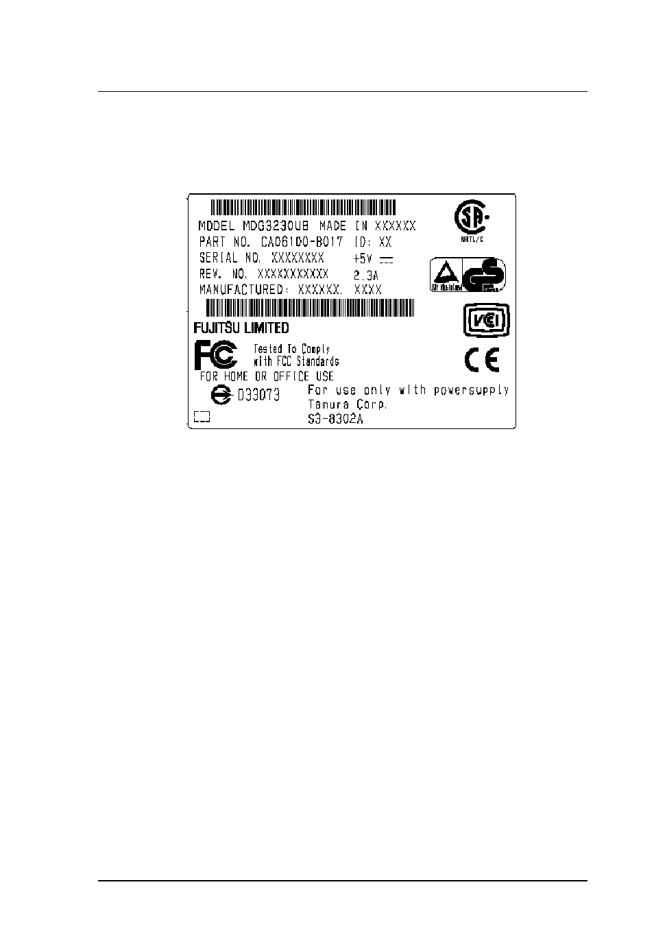 4 unit version number | FUJITSU MDG3230UB User Manual | Page 21 / 42