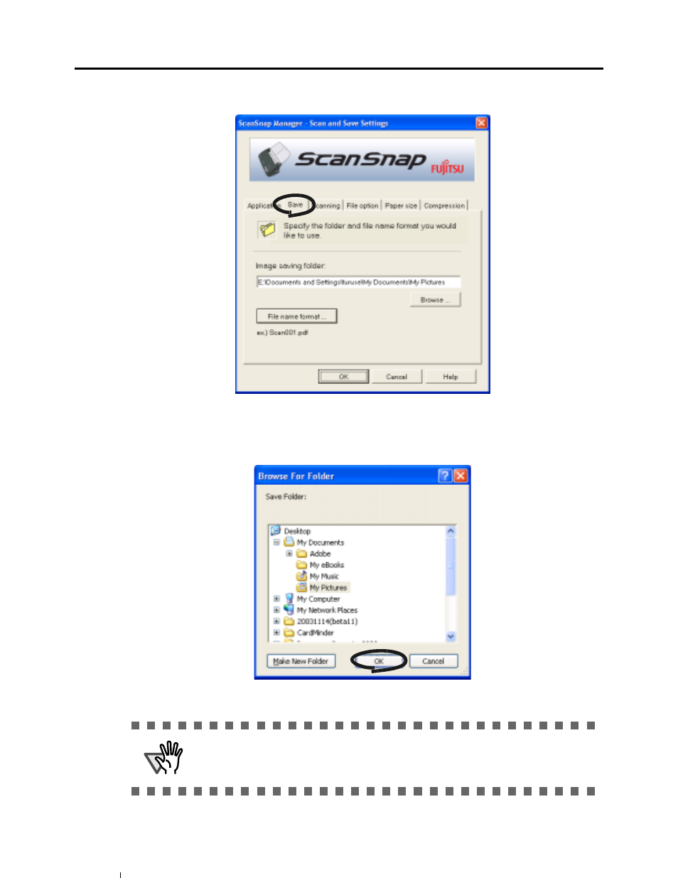 Save] tab | FUJITSU fi-5110EOX User Manual | Page 56 / 135