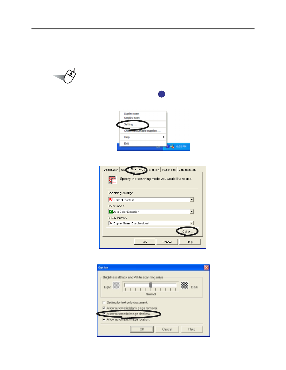 58 ■ correcting skewed documents | FUJITSU fi-5110EOX User Manual | Page 74 / 135