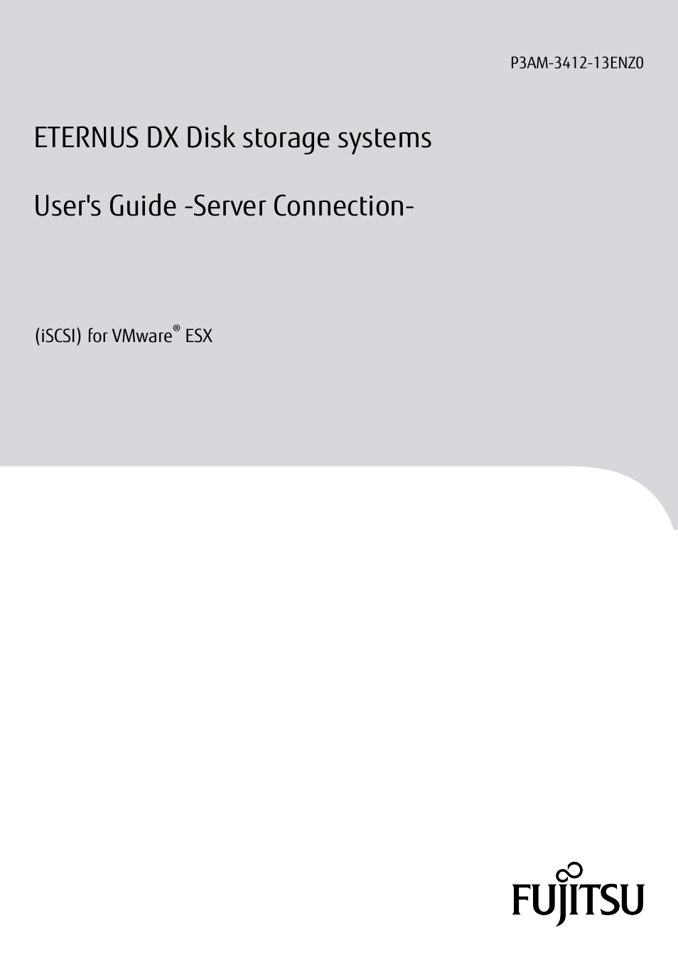 FUJITSU Eturneus Disk Storage System (ISCSI) for VMware ESX User Manual | 42 pages