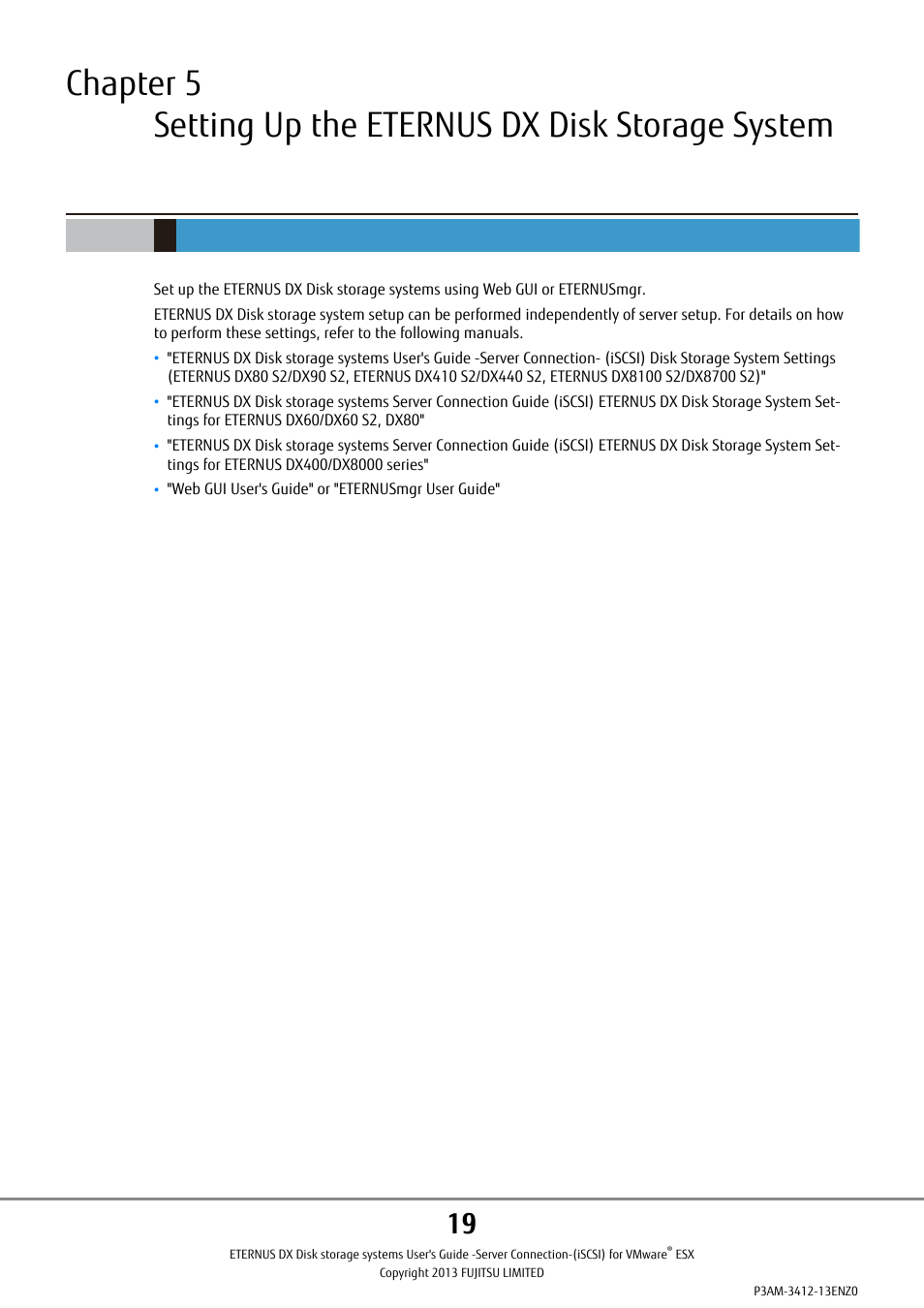 FUJITSU Eturneus Disk Storage System (ISCSI) for VMware ESX User Manual | Page 19 / 42