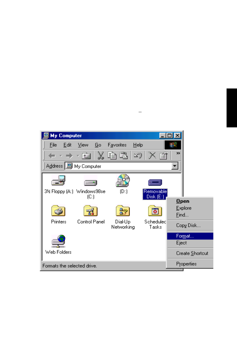6 formatieren einer mo-disk | FUJITSU DYNAMO 640FE User Manual | Page 53 / 202