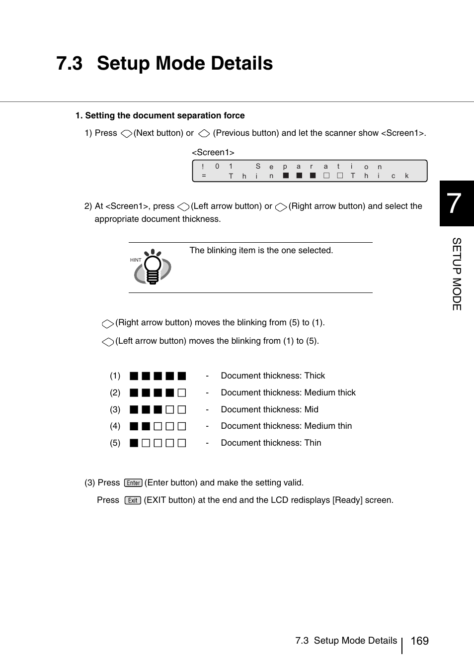 3 setup mode details, Setup mode | FUJITSU IMAGE SCANNER FI-486PRRE User Manual | Page 192 / 286