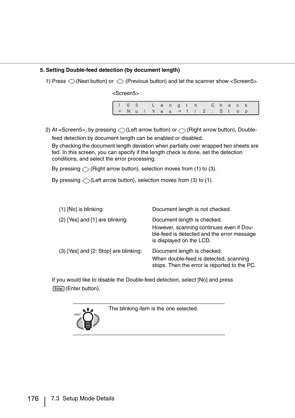 3 setup mode details | FUJITSU IMAGE SCANNER FI-486PRRE User Manual | Page 199 / 286
