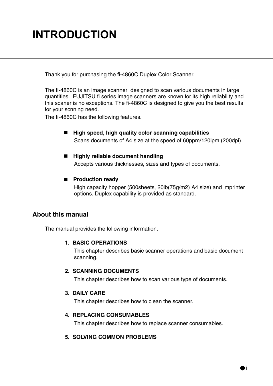 Introduction | FUJITSU IMAGE SCANNER FI-486PRRE User Manual | Page 2 / 286