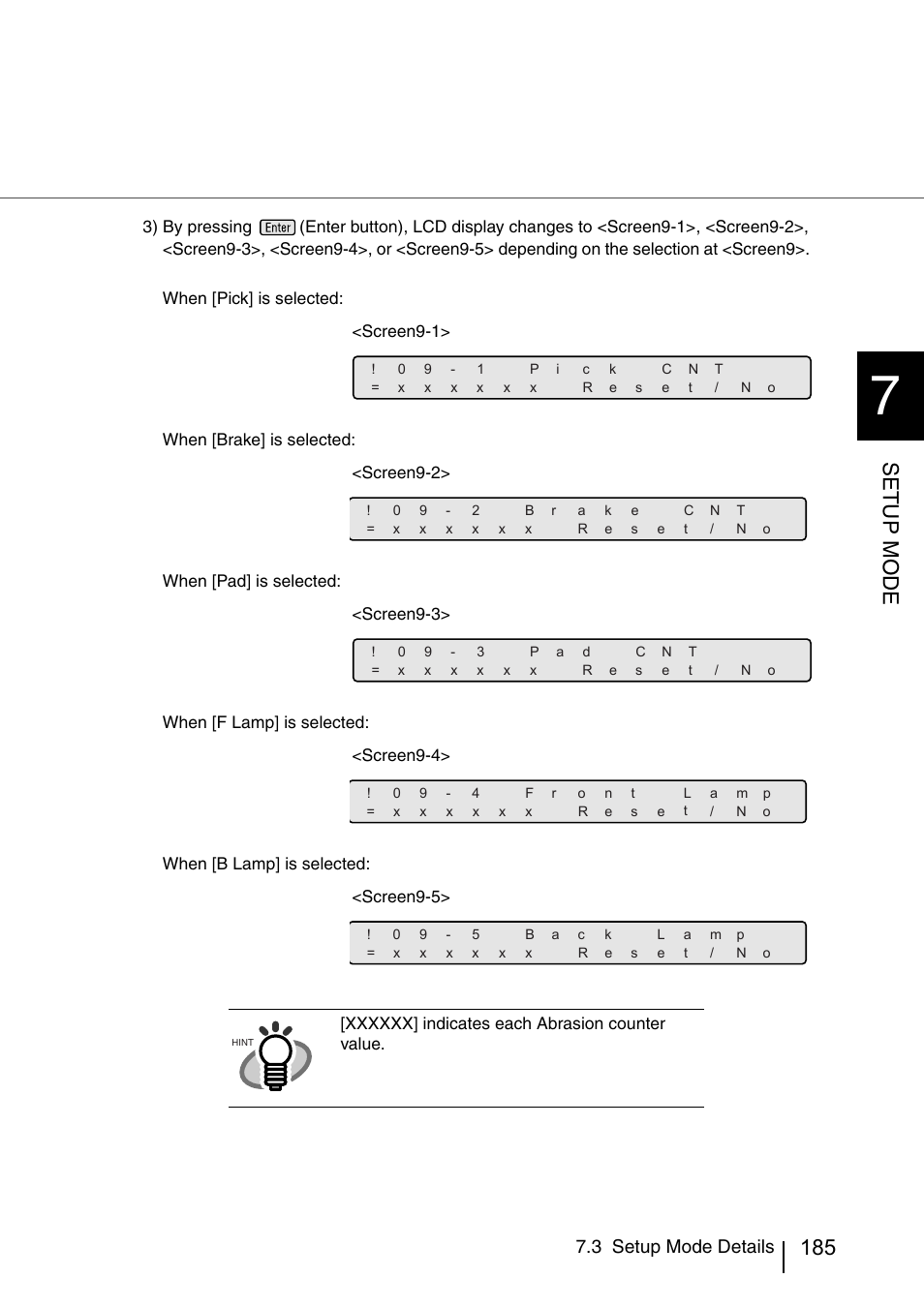 Setup mode, 3 setup mode details | FUJITSU IMAGE SCANNER FI-486PRRE User Manual | Page 208 / 286