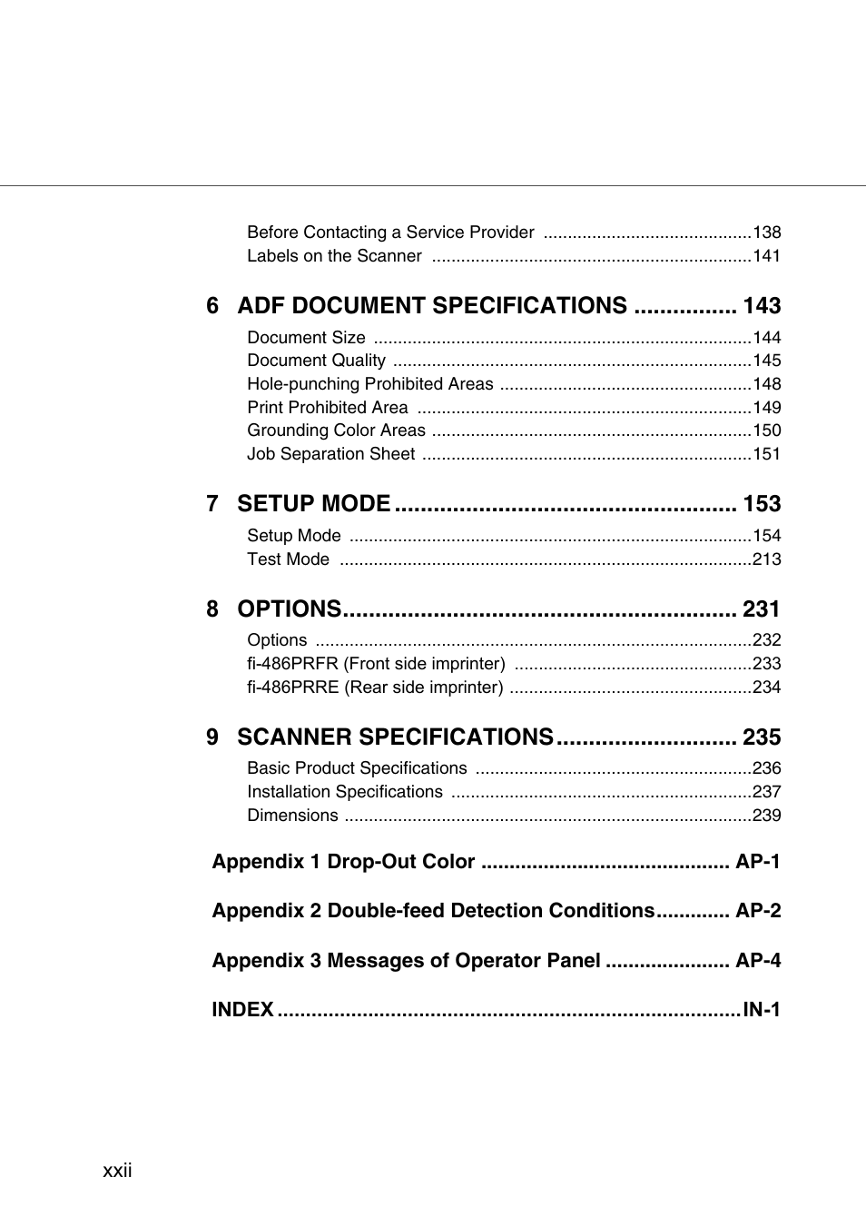 FUJITSU IMAGE SCANNER FI-486PRRE User Manual | Page 23 / 286