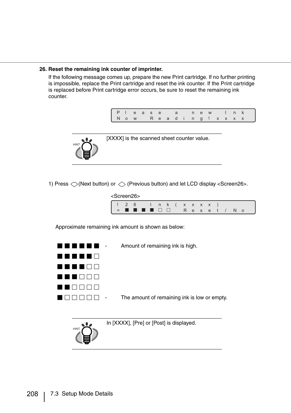 3 setup mode details | FUJITSU IMAGE SCANNER FI-486PRRE User Manual | Page 231 / 286
