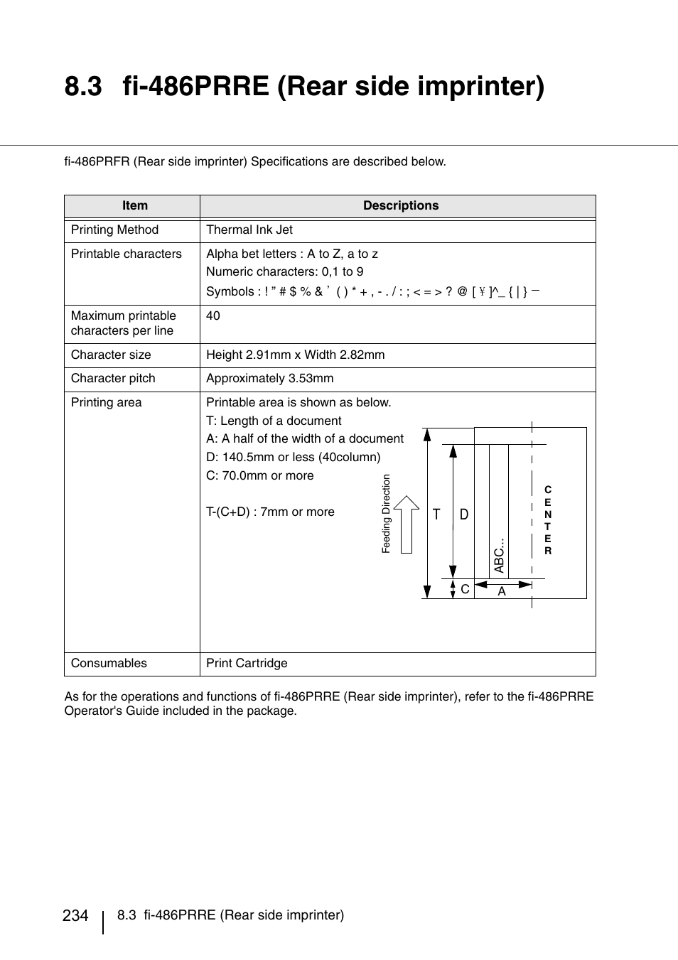 3 fi-486prre (rear side imprinter), Fi-486prre (rear side imprinter) | FUJITSU IMAGE SCANNER FI-486PRRE User Manual | Page 257 / 286