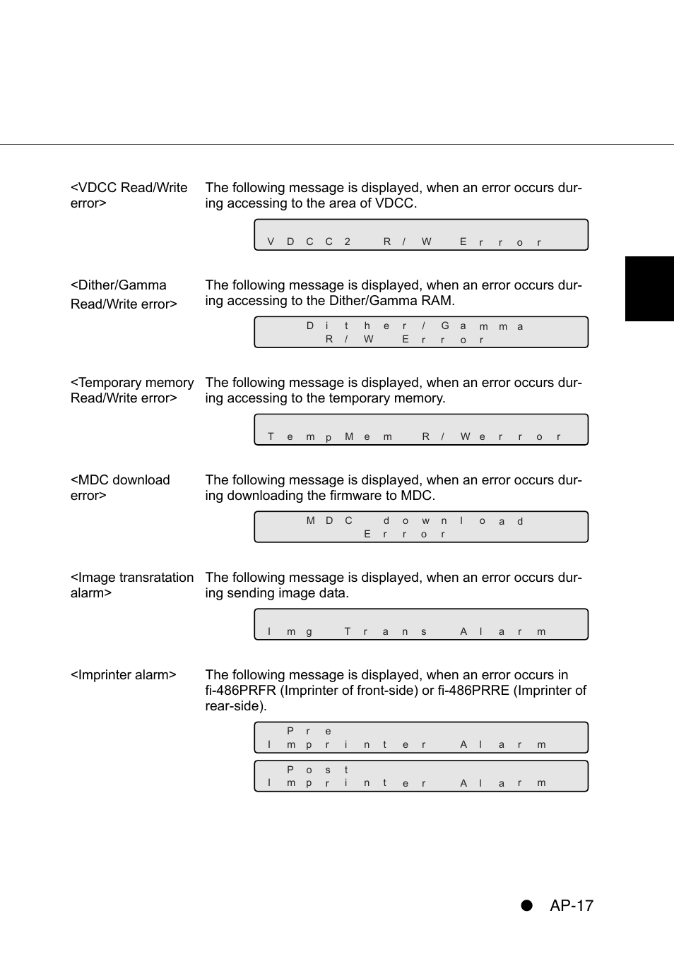 Ap-17 | FUJITSU IMAGE SCANNER FI-486PRRE User Manual | Page 280 / 286