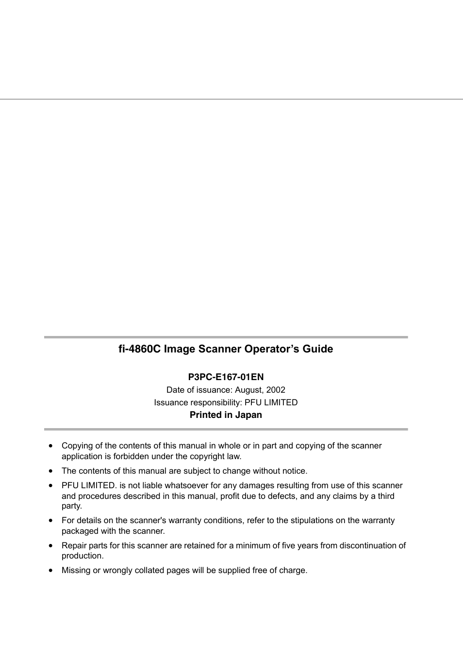 Fi-4860c image scanner operator’s guide | FUJITSU IMAGE SCANNER FI-486PRRE User Manual | Page 284 / 286