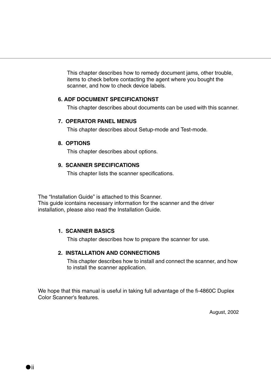 FUJITSU IMAGE SCANNER FI-486PRRE User Manual | Page 3 / 286