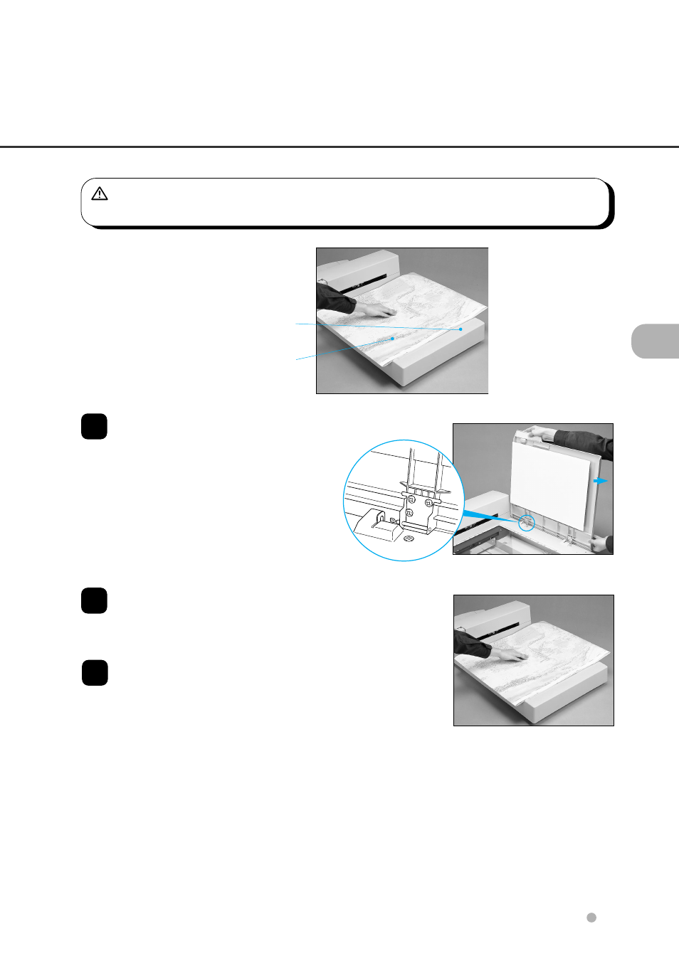 Loading documents larger than the document bed, Loading documents larger than the document bed -9 | FUJITSU fi-4750C User Manual | Page 43 / 94