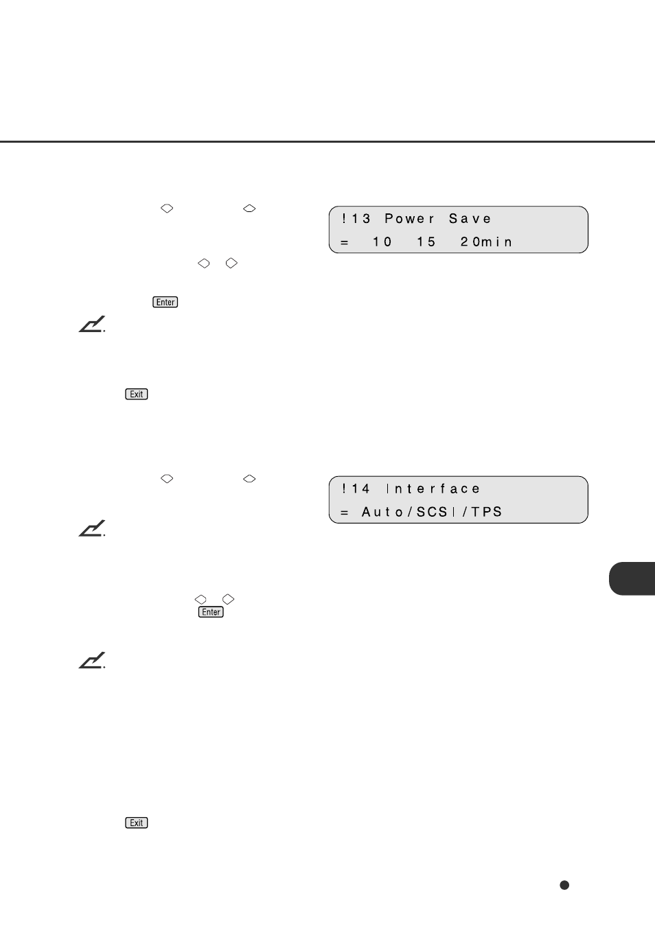 Low power mode setting, Select interface | FUJITSU fi-4750C User Manual | Page 80 / 94