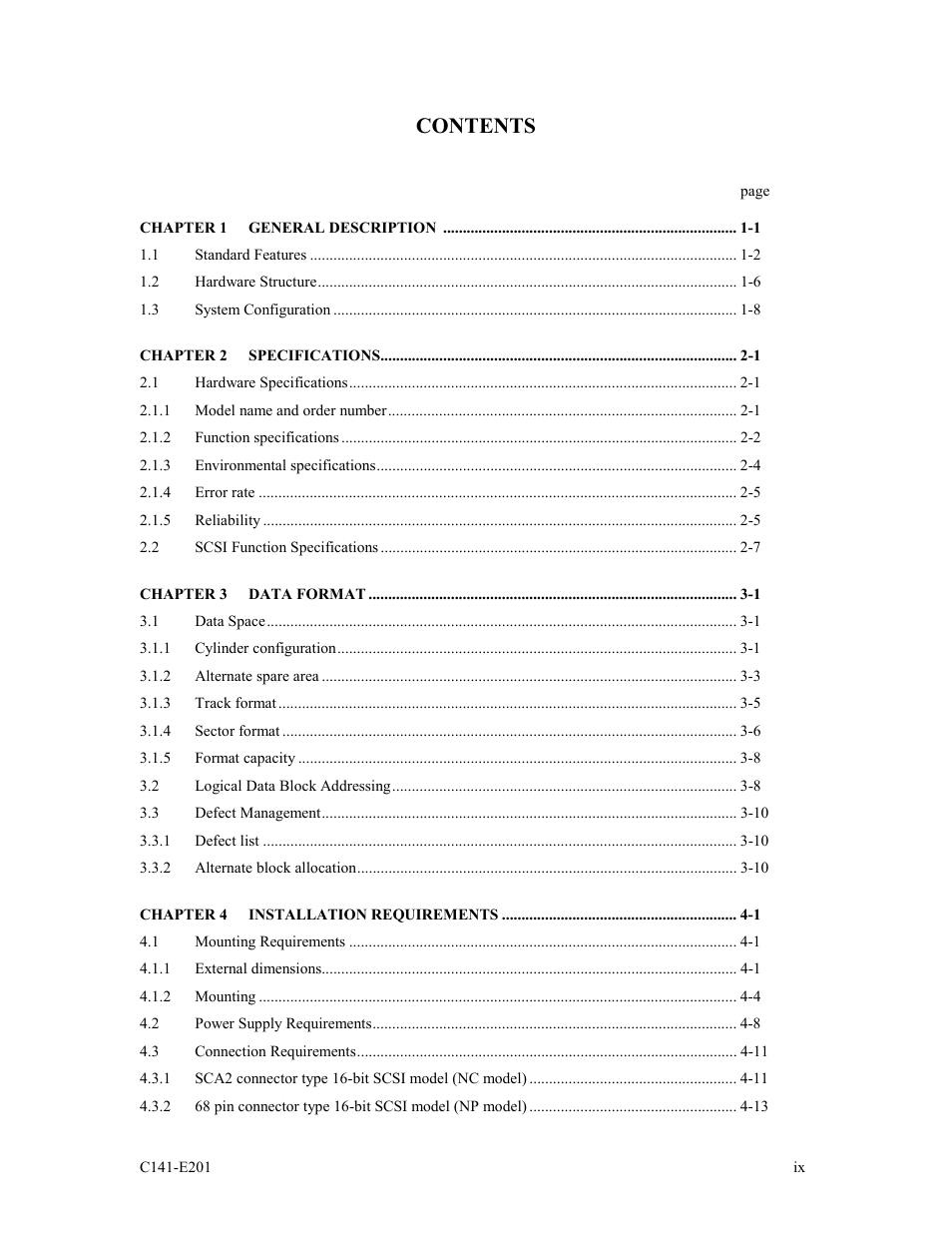 FUJITSU MAT3147NC/NP User Manual | Page 11 / 130