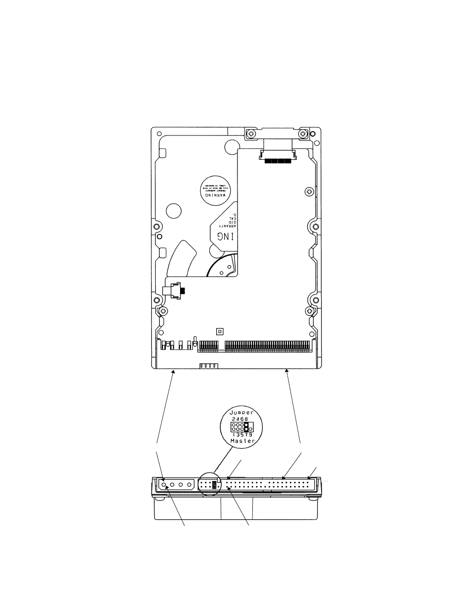 4 jumper settings, 1 location of setting jumpers | FUJITSU MPF3XXXAT User Manual | Page 41 / 189