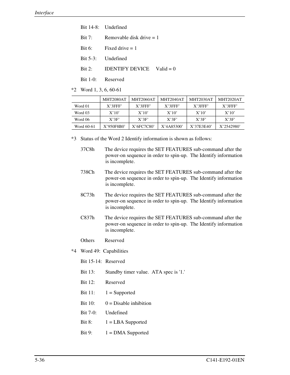 FUJITSU MHT2060AT User Manual | Page 110 / 256