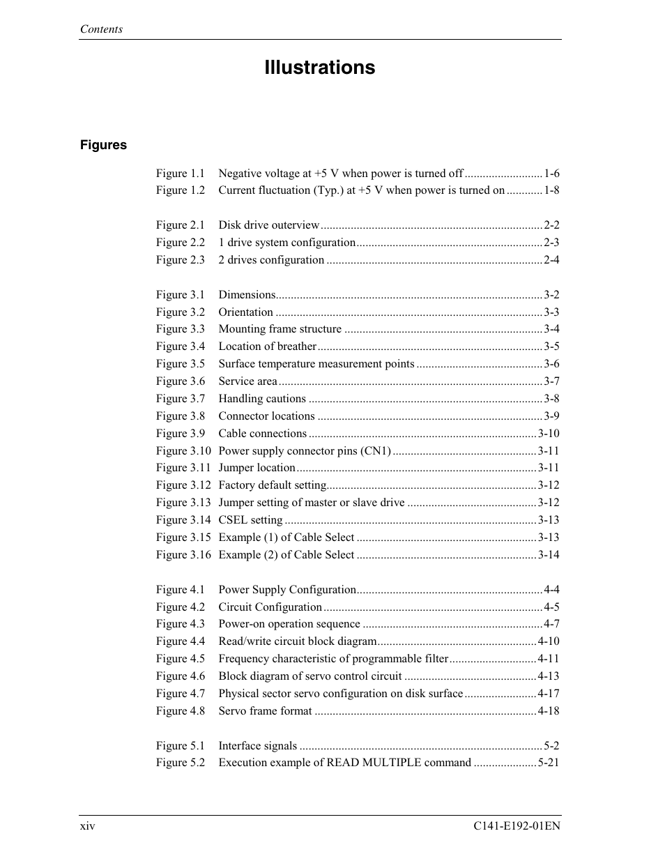 Illustrations | FUJITSU MHT2060AT User Manual | Page 18 / 256