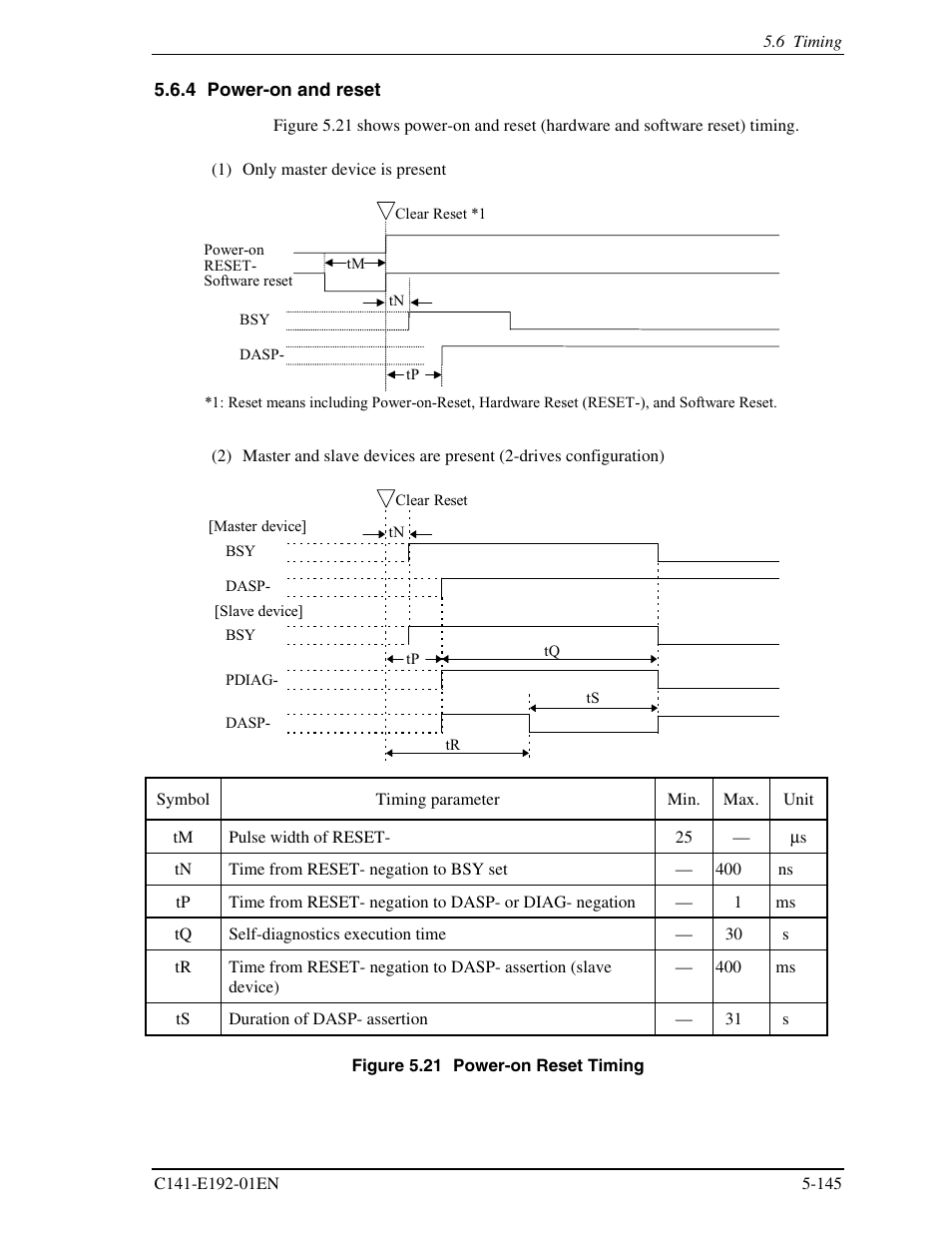 4 power-on and reset | FUJITSU MHT2060AT User Manual | Page 219 / 256