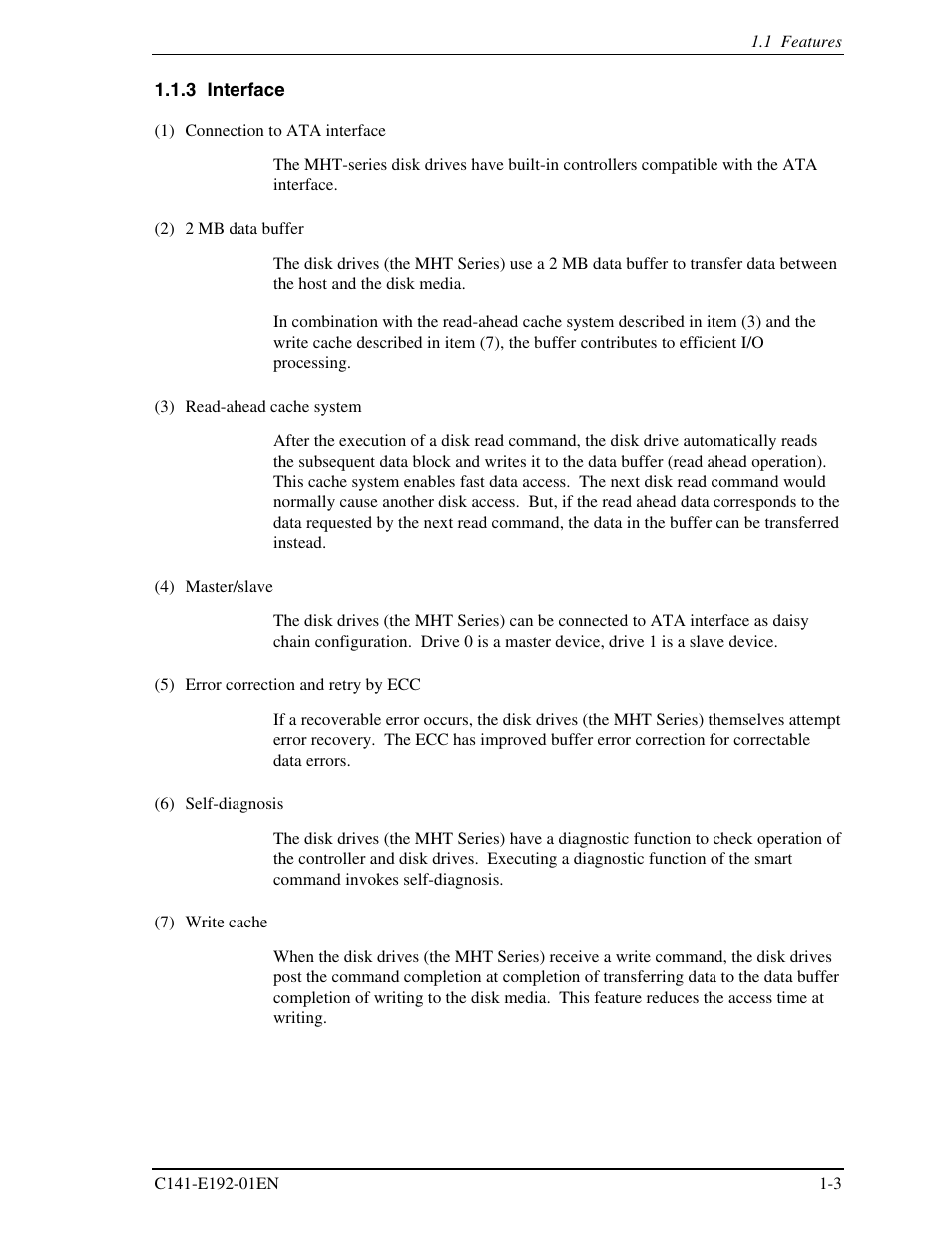3 interface | FUJITSU MHT2060AT User Manual | Page 23 / 256