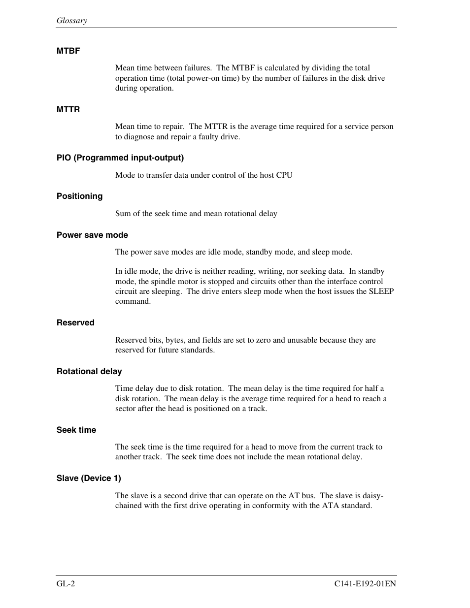 FUJITSU MHT2060AT User Manual | Page 244 / 256