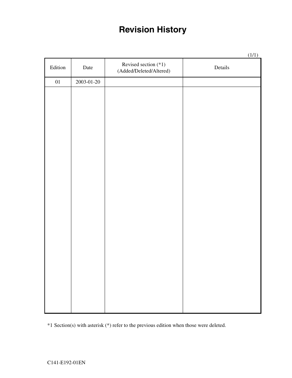 Revision history | FUJITSU MHT2060AT User Manual | Page 3 / 256