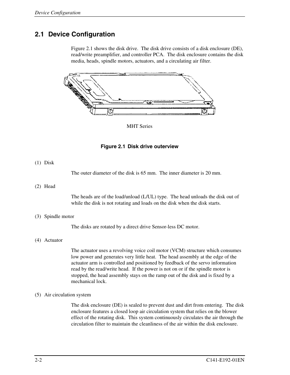 1 device configuration | FUJITSU MHT2060AT User Manual | Page 36 / 256
