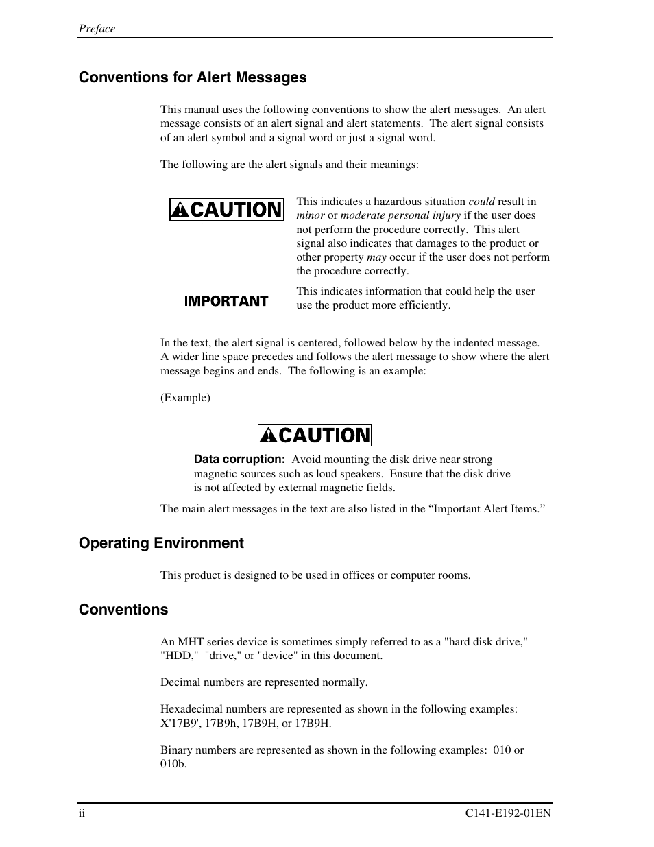 FUJITSU MHT2060AT User Manual | Page 6 / 256
