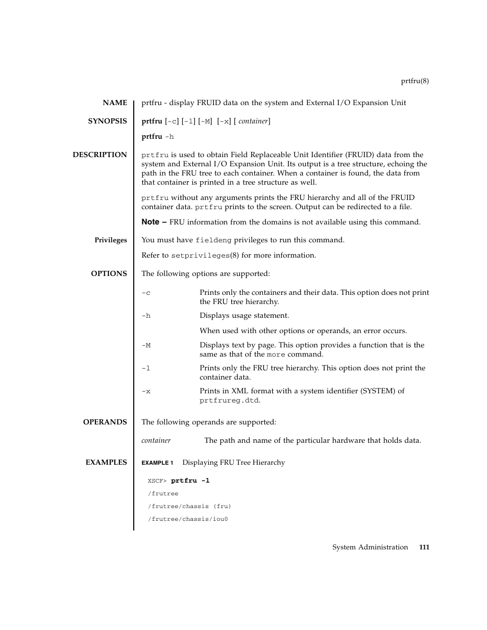 Prtfru | FUJITSU M8000 User Manual | Page 133 / 518