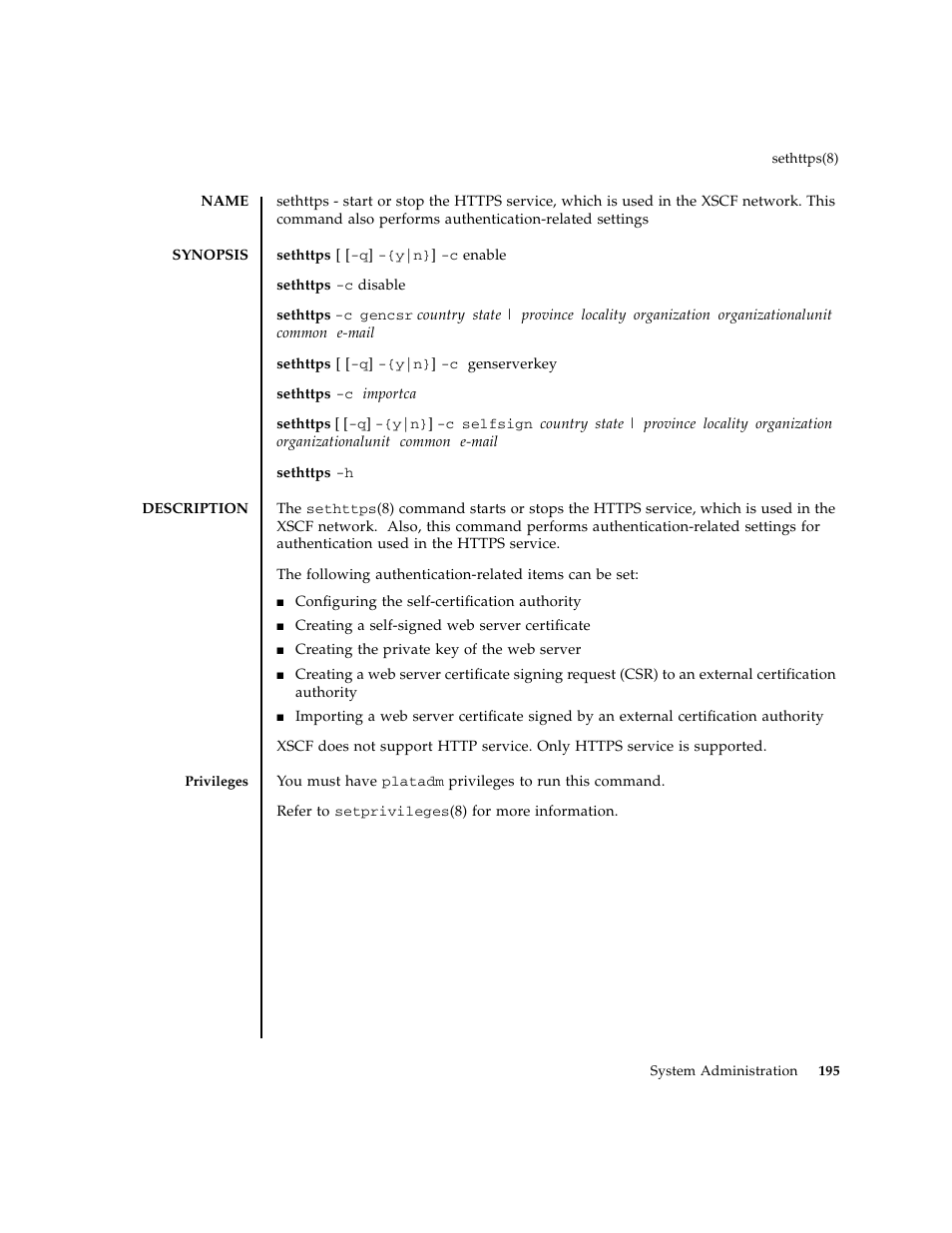 Sethttps | FUJITSU M8000 User Manual | Page 217 / 518
