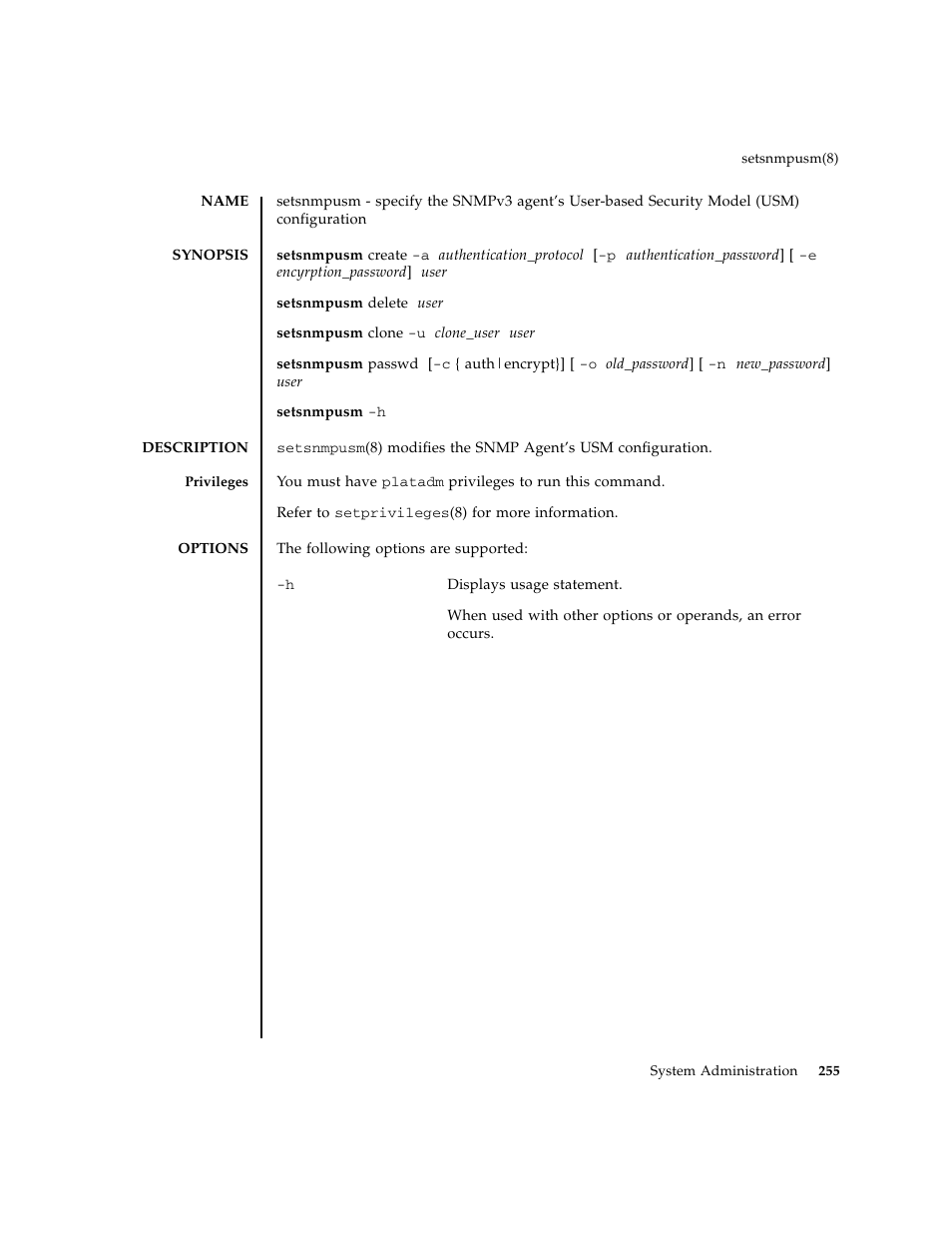 Setsnmpusm | FUJITSU M8000 User Manual | Page 277 / 518