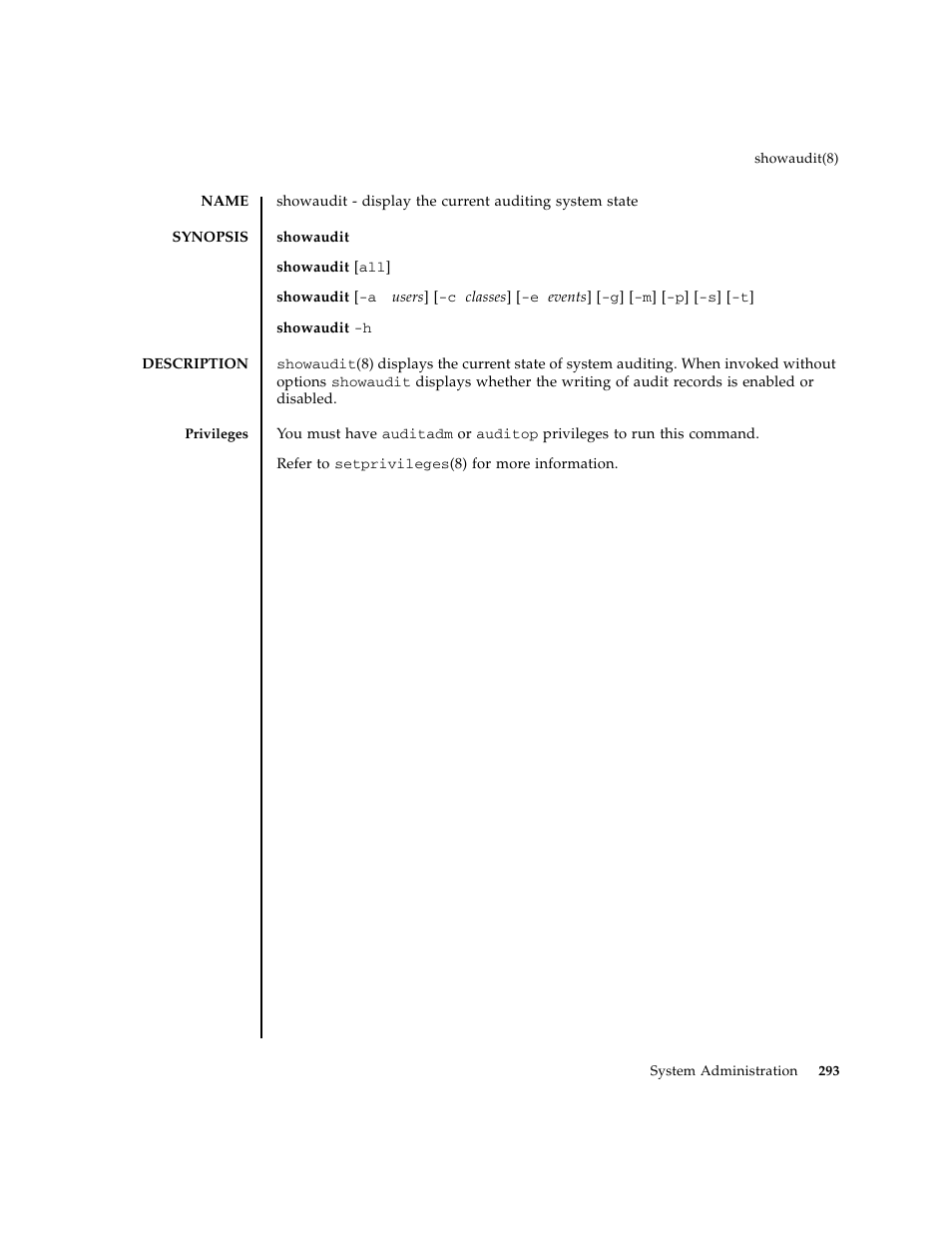 Showaudit | FUJITSU M8000 User Manual | Page 315 / 518